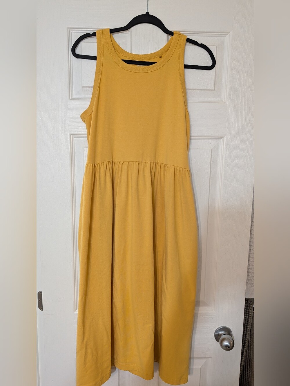 Yellow Sleeveless Midi Dress